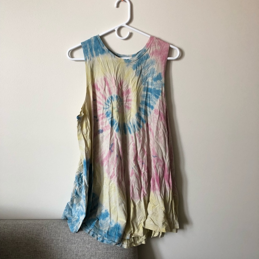 Pastel Tie Dye Tank Dress